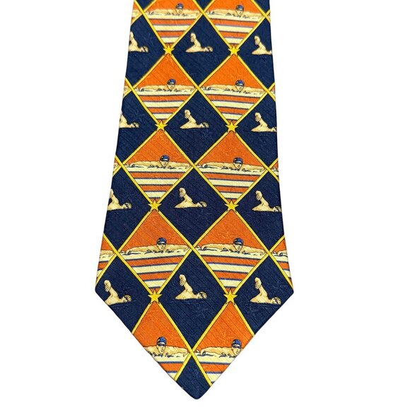 Tommy Hilfiger Mens Vintage Neck Silk Tie - Picture 4 of 9